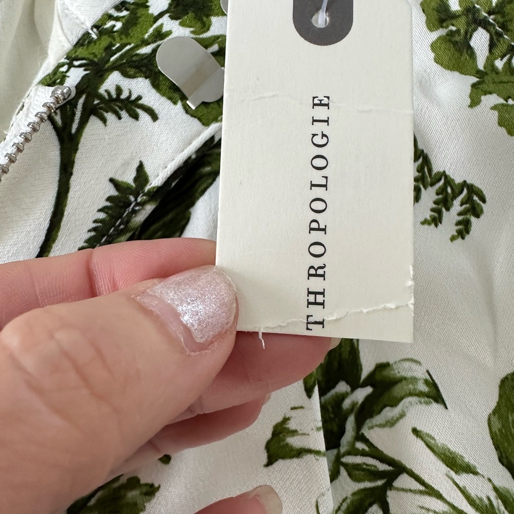Anthropologie Floral Pull-On Silk Pants - Picture 12 of 12